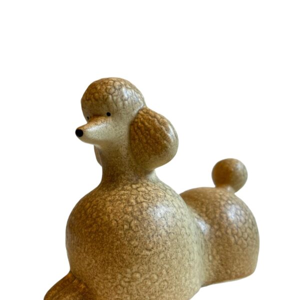 Gustavsberg- Figurin - Kennel - stor pudel Poodle- design Lisa Larson