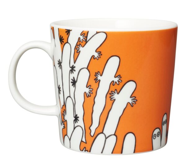 Arabia - Mumin / Moomin mugg - Hattifttar orange Design Tove Jansson