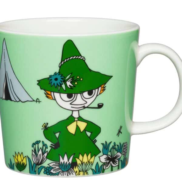 Arabia - Mumin / Moomin mugg - Snusmumriken grön Design Tove Jansson