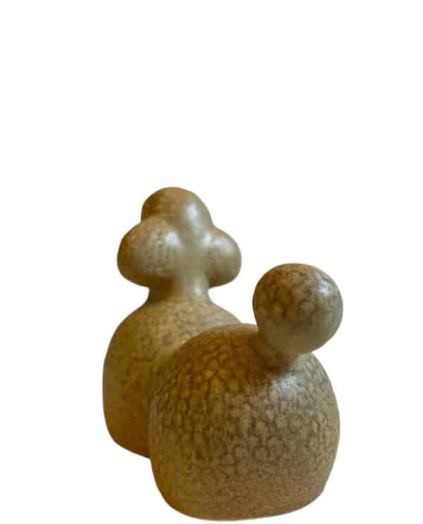 Gustavsberg- Figurin - Kennel - stor pudel Poodle- design Lisa Larson