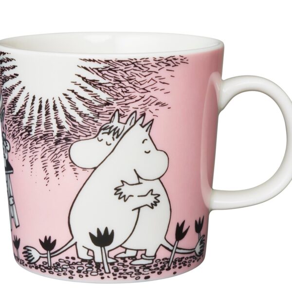 Arabia - Mumin / Moomin mugg - Kärlek rosa Design Tove Jansson