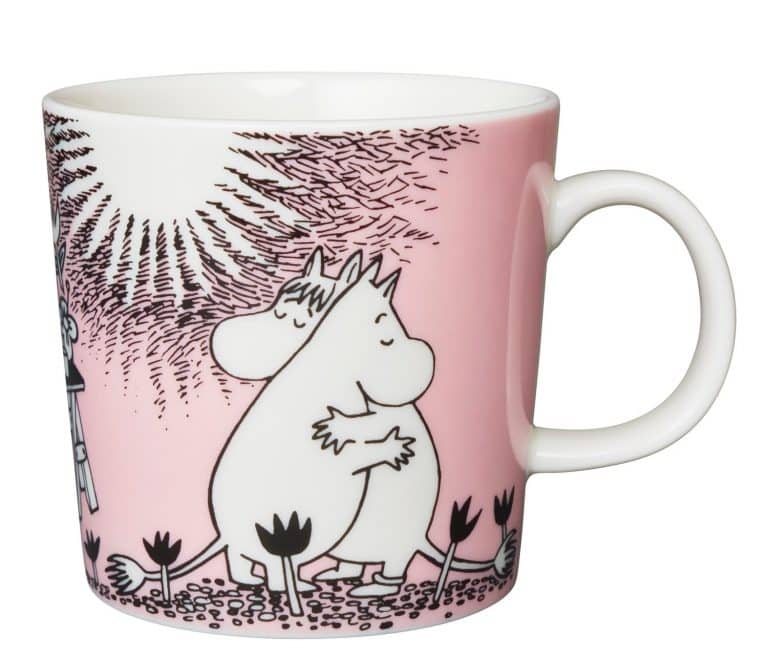 Arabia - Mumin / Moomin mugg - Kärlek rosa Design Tove Jansson