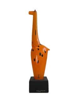 Skruf Noaks Ark – Giraffen 35 cm hög, konstglas – design Eva-Lena Martinson – vintage