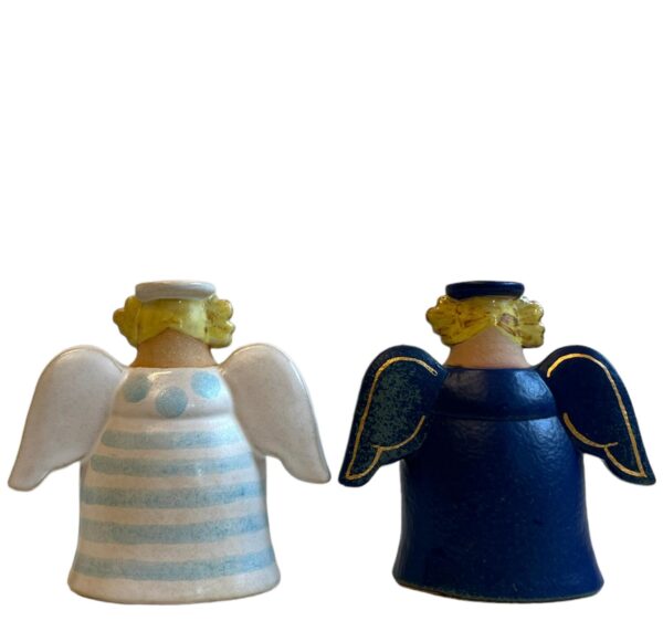 Gustavsberg - 2 st Ljuvliga änglar randig design Lisa Larson