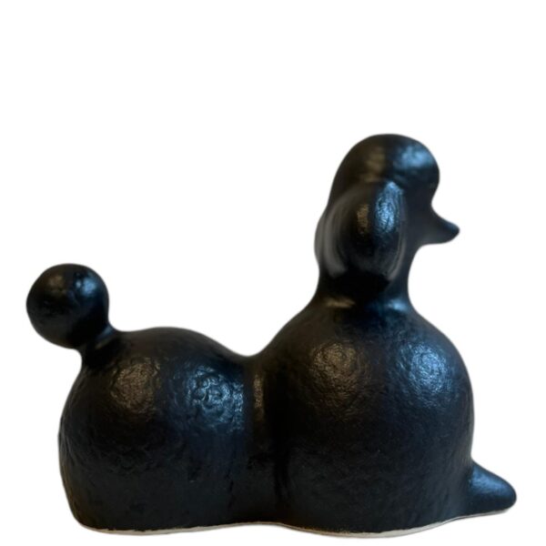 Gustavsberg- Figurin - Kennel - stor pudel Poodle- design Lisa Larson