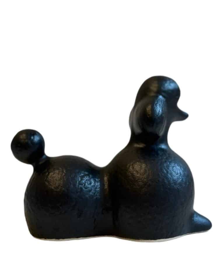 Gustavsberg- Figurin - Kennel - stor pudel Poodle- design Lisa Larson