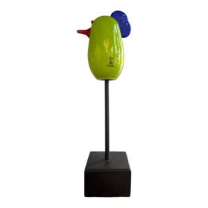 Skruf Noaks Ark – fågel 30 cm hög, konstglas – design Eva-Lena Martinson – vintage