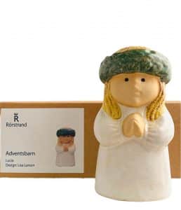 Rörstrand Adventsbarn – Lucian, Lucia tåget, ljusstake – design Lisa Larson