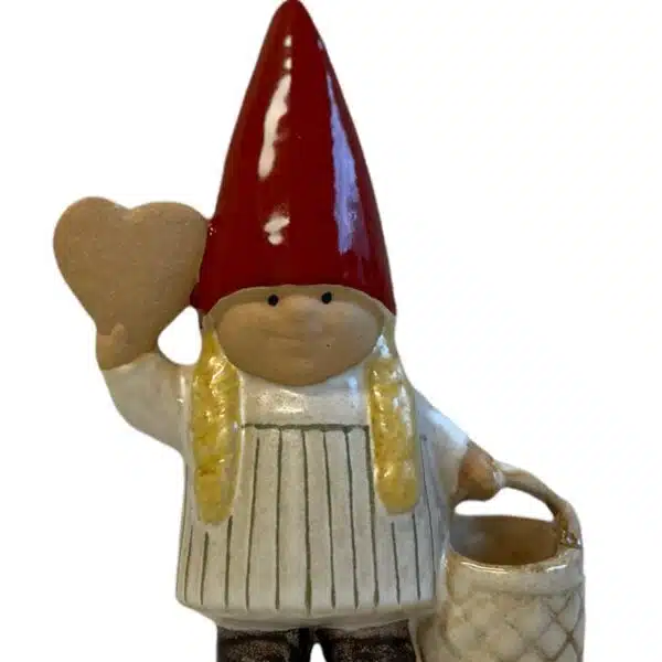 Gustavsberg – tomtefamiljen, Storasyster, tomte med hjärta – design Lisa Larson