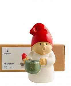 Tomten ur Lisa Larsons Adventsbarn från Rörstrand, ljushållare
