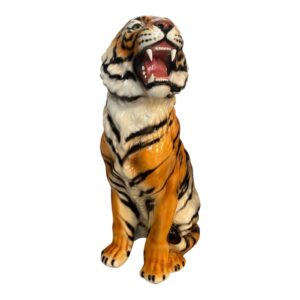 Glasprinsen – Stor Sibirisk tiger porslin höjd 92 cm, porslinsfigur