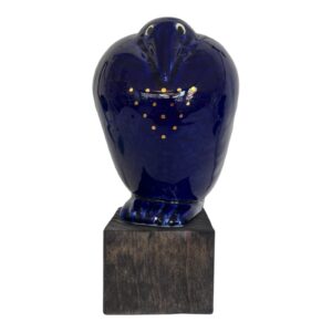 Gustavsberg - Fenix - Fågeln Ossian Blå guld Designer Lisa Larson