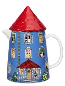 Arabia – Mumin tillbringare / kanna, Muminhus blå – design Tove Jansson