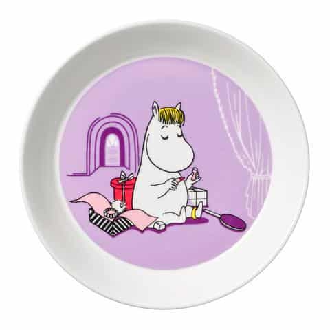 Arabia - Mumin / Moomin 6 st Tallrikar - Snorkfröken lila Design Tove Jansson