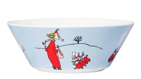 Arabia - Mumin / Moomin 6 st Djupa skålar - Filifjonkan grå Design Tove Jansson