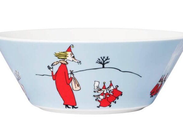 Arabia - Mumin / Moomin 6 st Djupa skålar - Filifjonkan grå Design Tove Jansson