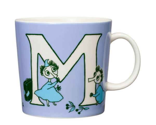 Arabia - Mumin / Moomin - ABC - Stor Mugg- M - 40 CL - Blå Design Tove Jansson