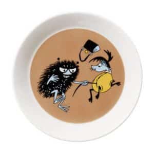 Arabia Mumin – 6 st tallrikar, Stinky i farten – design Tove Jansson