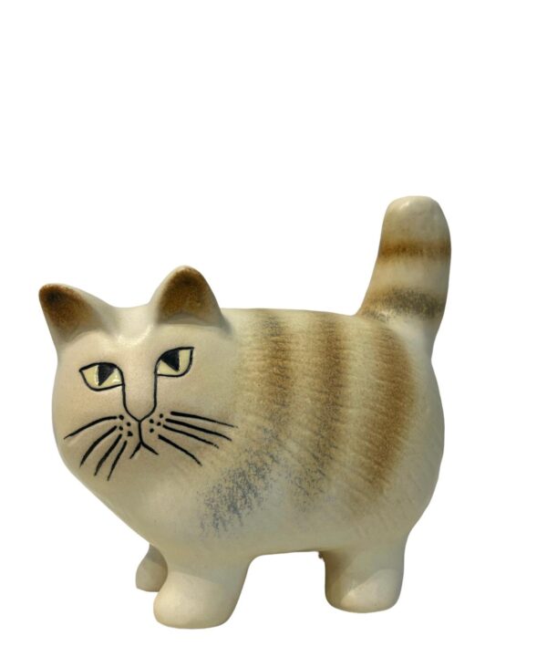 Gustavsberg - Katten Moa brunrandig design Lisa Larson