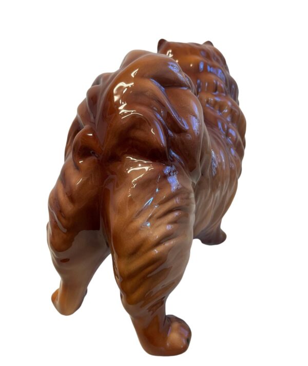 Glasprinsen - Figurin - Hundar - Pomeranian porslin Höjd 15 cm