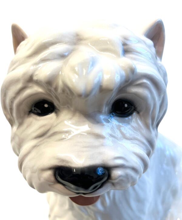 Glasprinsen - Figurin - Hundar - West Highland Terrier porslin Höjd 30 cm