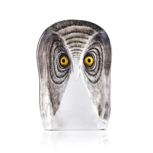 Målerås Wildlife målad – uggla stor konstglas – design Mats Jonasson