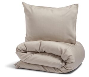 Kosta Linnewäfveri – King Size bäddset, sand, Nottingham Percale Lyocell