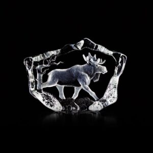 Målerås Wildlife – älg konstglas – design Mats Jonasson