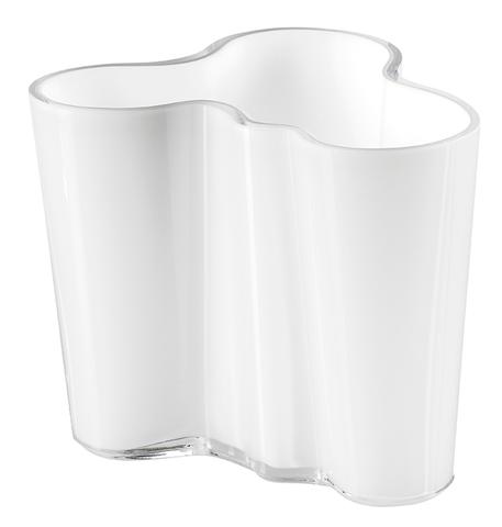 IIttala - Aalto vas 95 mm Opal Vit Design Alvar Aalto