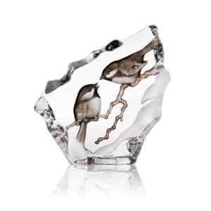 Målerås Wildlife målad – Entitor konstglas – design Mats Jonasson