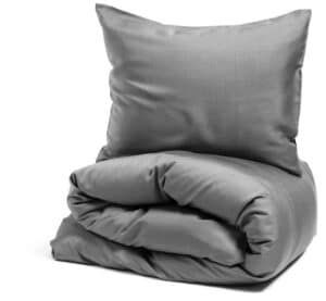 Kosta Linnewäfveri – King Size bäddset, ljusgrå, Nottingham Percale Lyocell