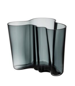 Iittala Aalto – vas mörkgrå 16 cm – design Alvar Aalto