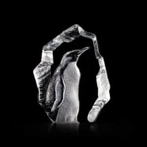 Målerås Wildlife – pingvin konstglas – design Mats Jonasson
