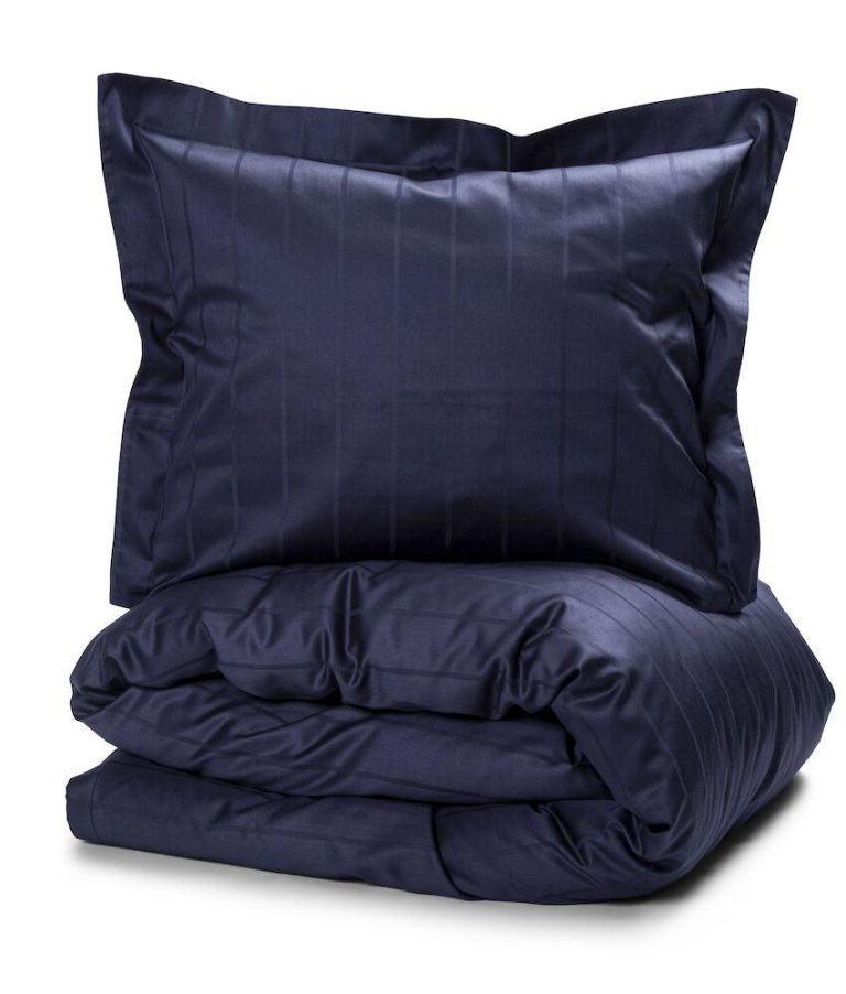 KOSTA LINNEWÄFVERI - King Size Bäddset - Marinblå - Liverpool Satin