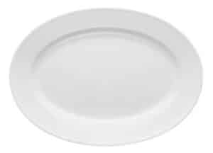 Rörstrand Swedish Grace – fat oval snö 40 x 29 cm – design Louise Adelborg