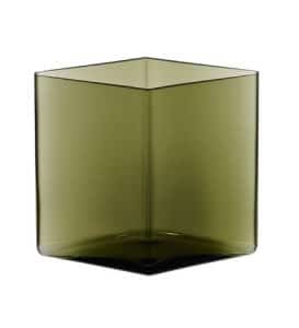Iittala Ruutu – vas mossgrön – design Ronan & Erwan Bouroullec