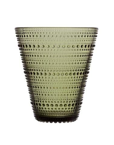 Iittala - Kastehelmi - Vas 154 mm mossgrön Design Oiva Toikka