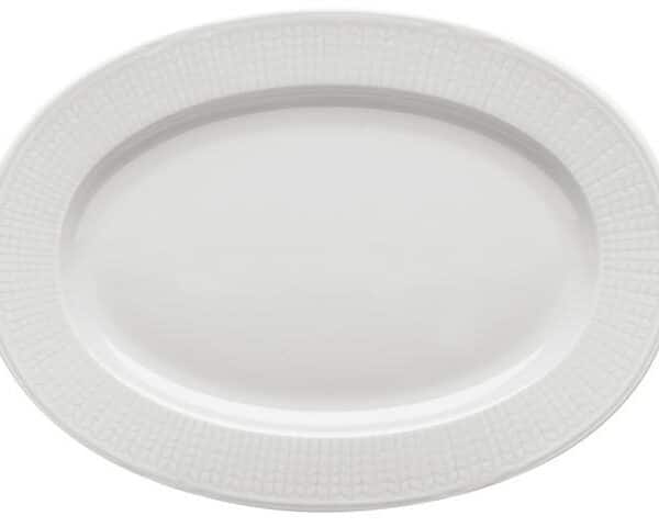 Rörstrand - Swedish Grace - Snö - fat oval 32 cm Design Louise Adelborg