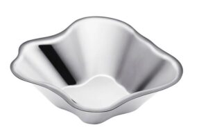 Iittala Aalto – skål rostfritt stål 18,2 x 5 cm – design Alvar Aalto