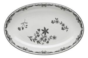 Rörstrand Ostindia – svart, serveringsfat 33 Cm – design Nils Emil Lundström
