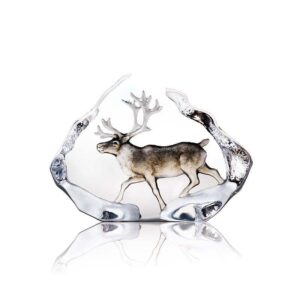 Målerås Wildlife målad – Ren konstglas 14 x 10 cm – design Mats Jonasson