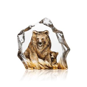 Målerås Wildlife målad – björn konstglas – design Mats Jonasson