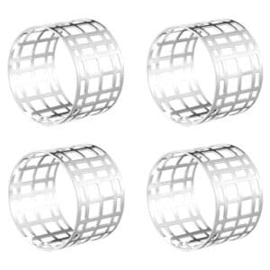 Dorre Servina – 4-pack servettringar silver