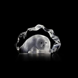 Målerås Mini Wildlife – katt mini konstglas – design Mats Jonasson