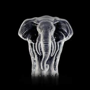 Målerås Wildlife – elefant konstglas 15 x 13,5 cm – design Mats Jonasson