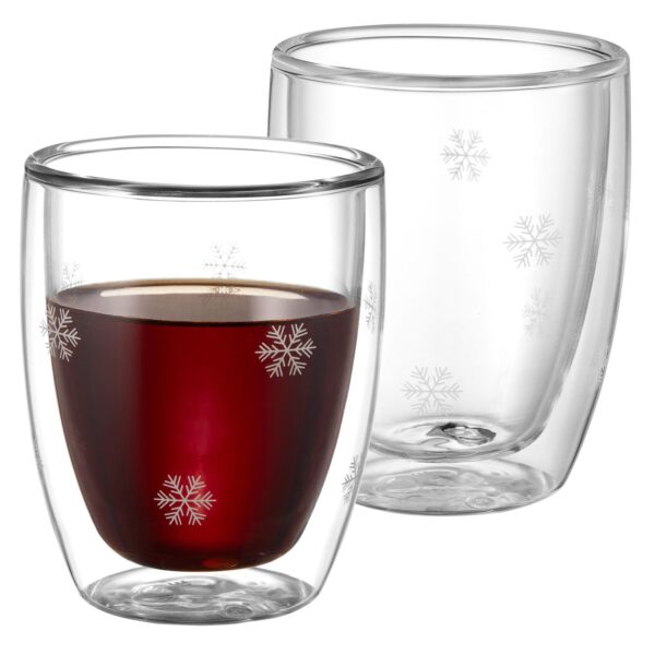 Snöstjärna Dubbelväggad Glas 2-pack