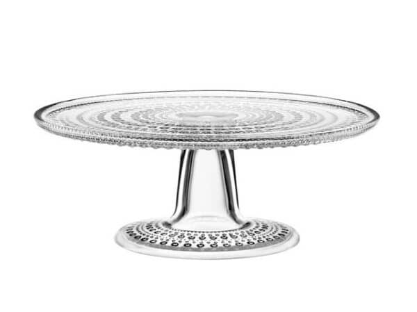 Iittala - Kastehelmi - Kakfat 240 mm klarklarglas Design Oiva Toikka