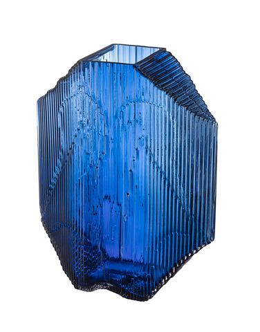 Iittala - Kartta - ultramarinblå glasskulptur Design Santtu Mustonen