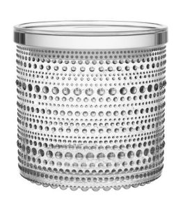 Iittala Kastehelmi – burk klar 11,6 x 11,4 cm – design Oiva Toikka