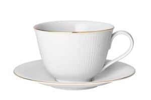 Rörstrand Swedish Grace Gala – tekopp m fat 45 cl – design Louise Adelborg